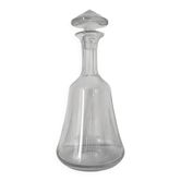 Art Deco whisky carafe in cut and engraved glass