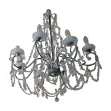 Bohemian crystal stamp chandelier