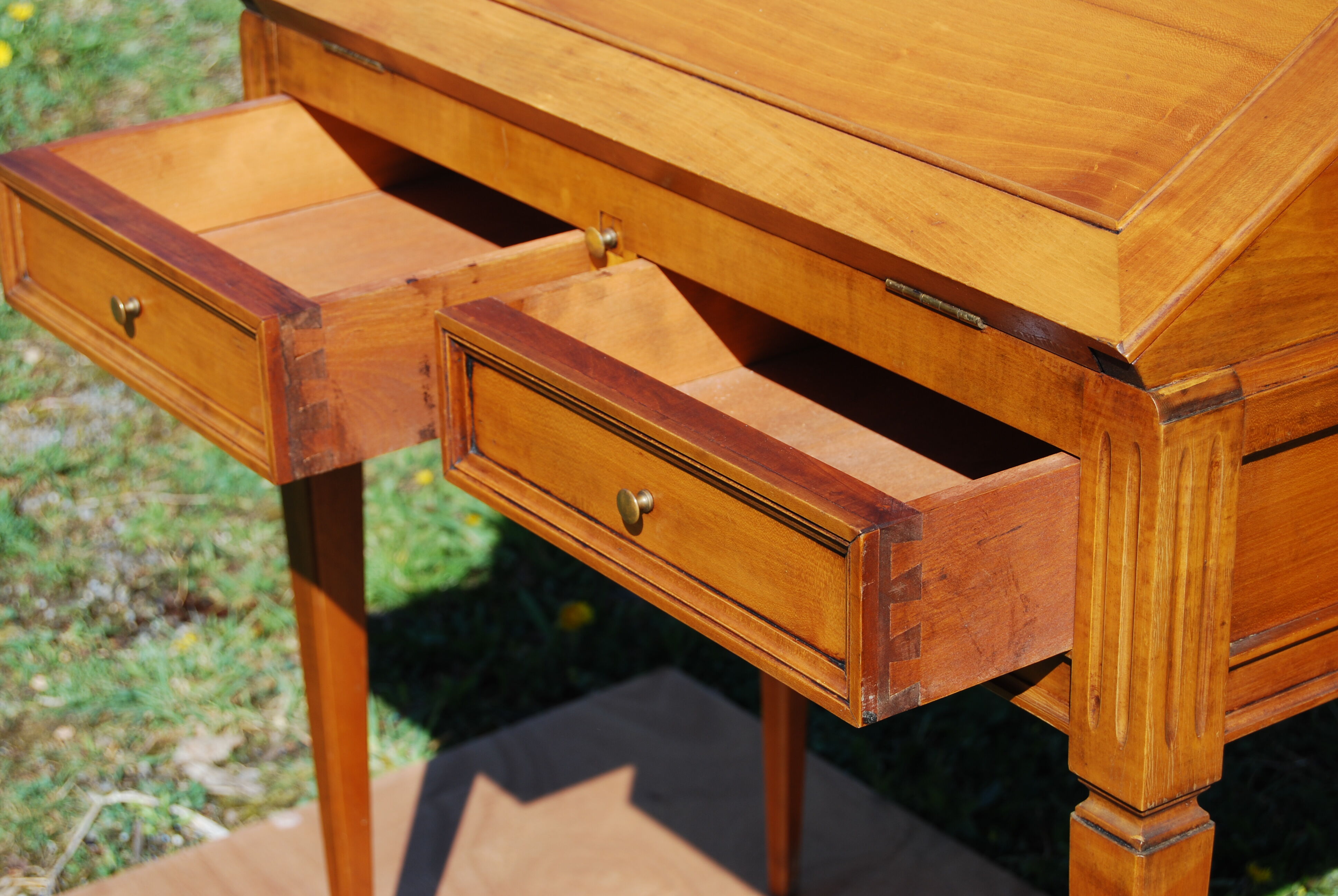 Louis XVI-style donkey back in cherry tree