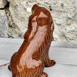 ceramic dog statue