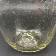 Vintage carafe from Verrerie de Biot in bubble glass with a round stopper.