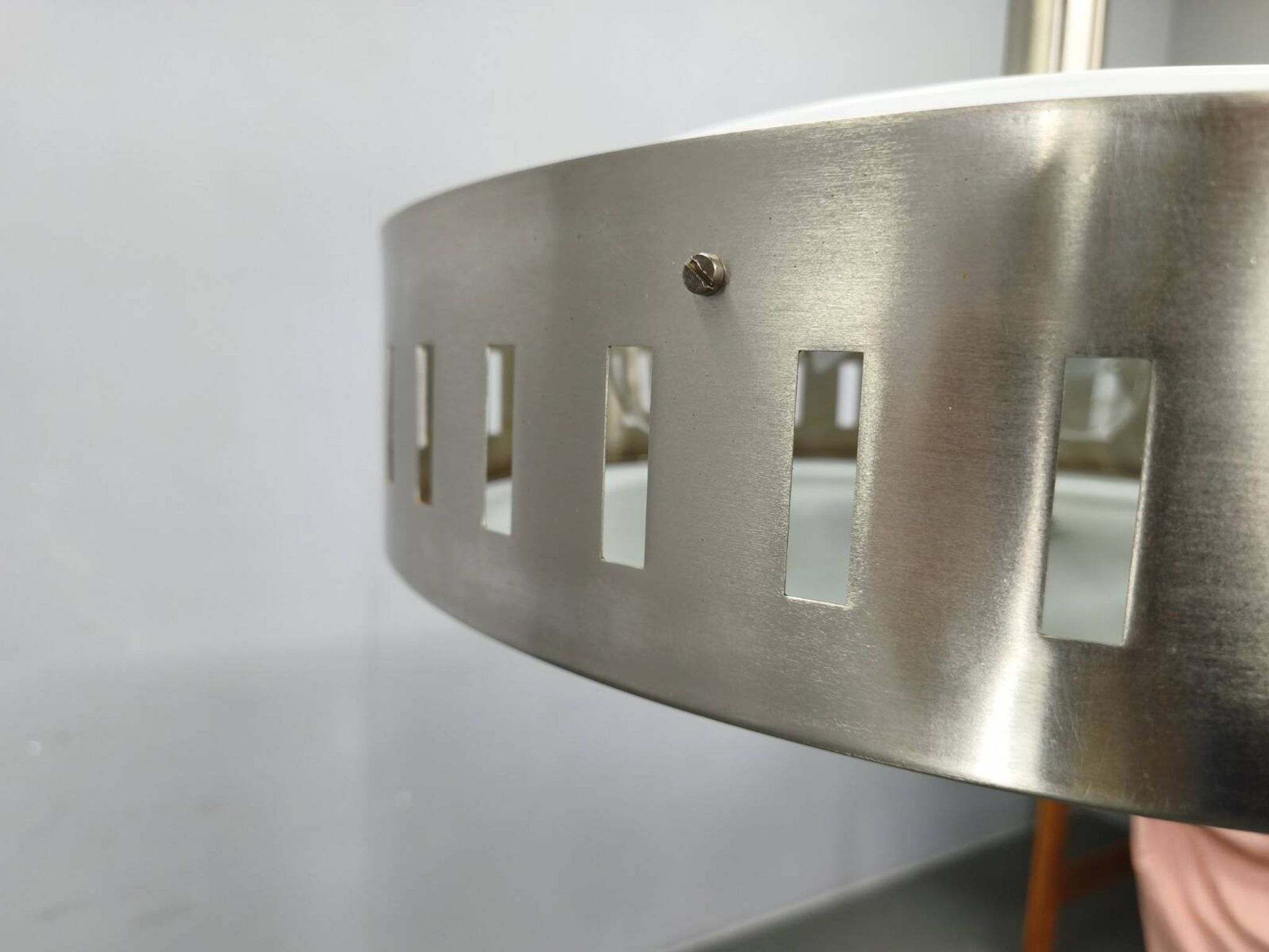 Space Age UFO Chandelier, Metal and Glass, Czechoslovakia 1970s