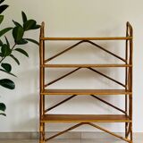 Vintage rattan shelf