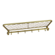 1960s gold aluminum coat rack