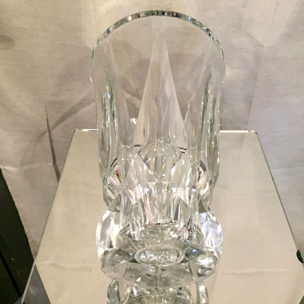 Crystal vase cut st louis model florida