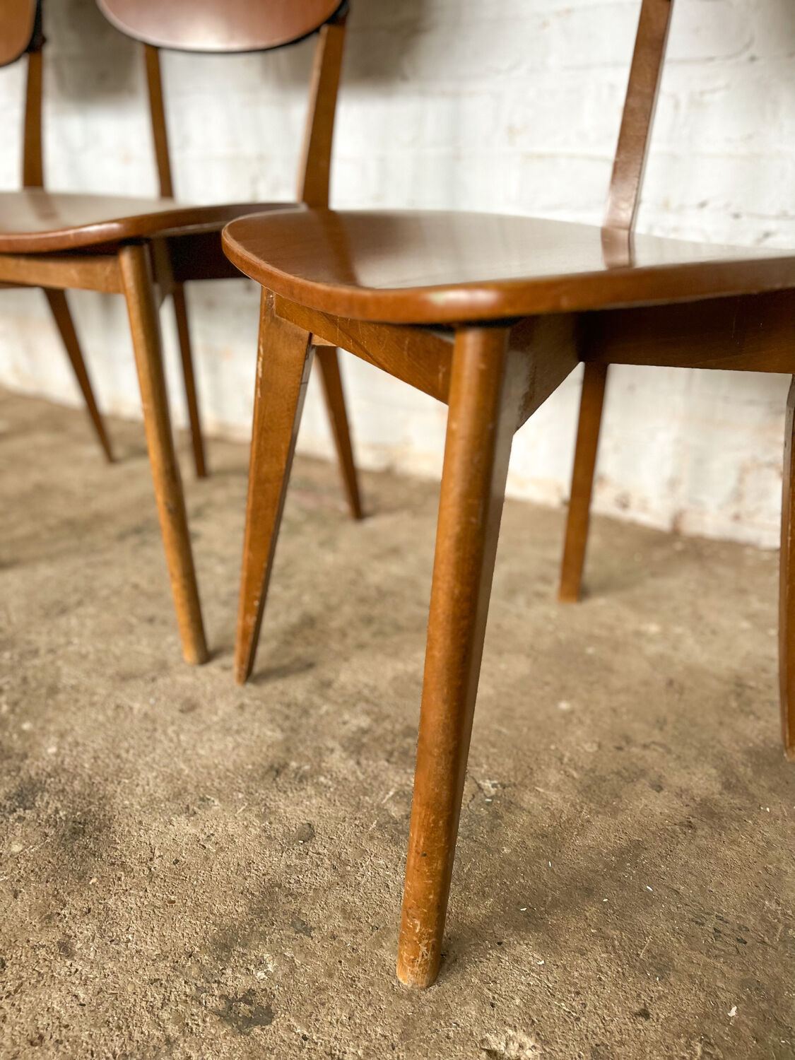 Série de 4 chaises bistrot années 60