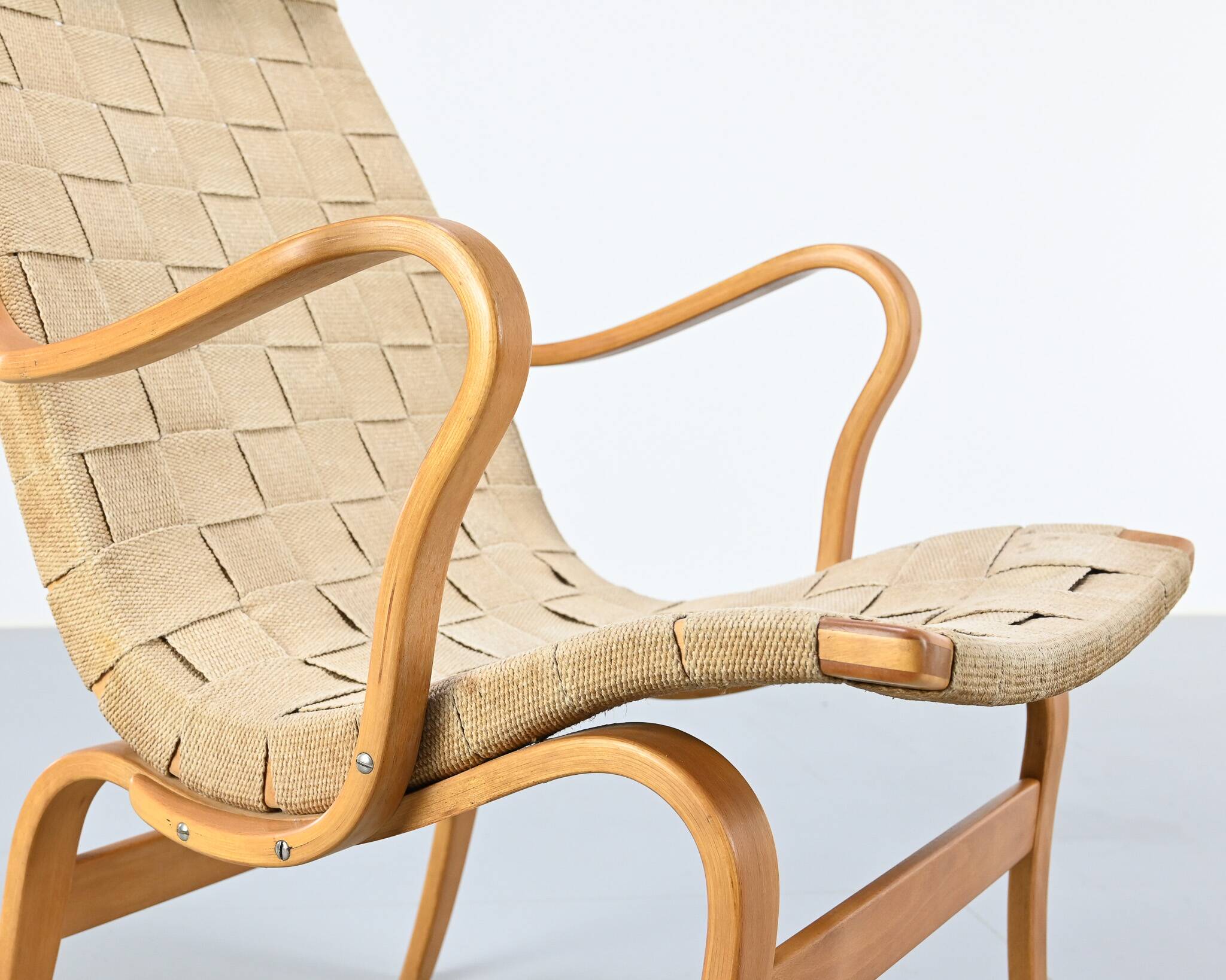 "Eva" armchair by Bruno Mathsson for Karl Mathsson, Denmark 1976