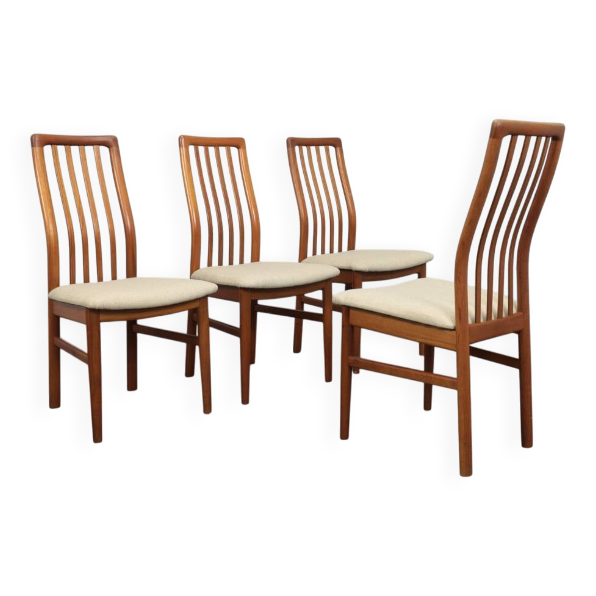 Set of 4 Dining Chairs by Kai Kristiansen for Schou Andersens, Denmark, 197