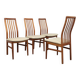 Set of 4 Dining Chairs by Kai Kristiansen for Schou Andersens, Denmark, 197