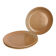 3 assiettes plates en grès 