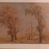 Watercolor signed-landscape