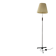 1970s floor lamp in metal and teak