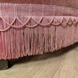 Toad sofa in old pink velvet