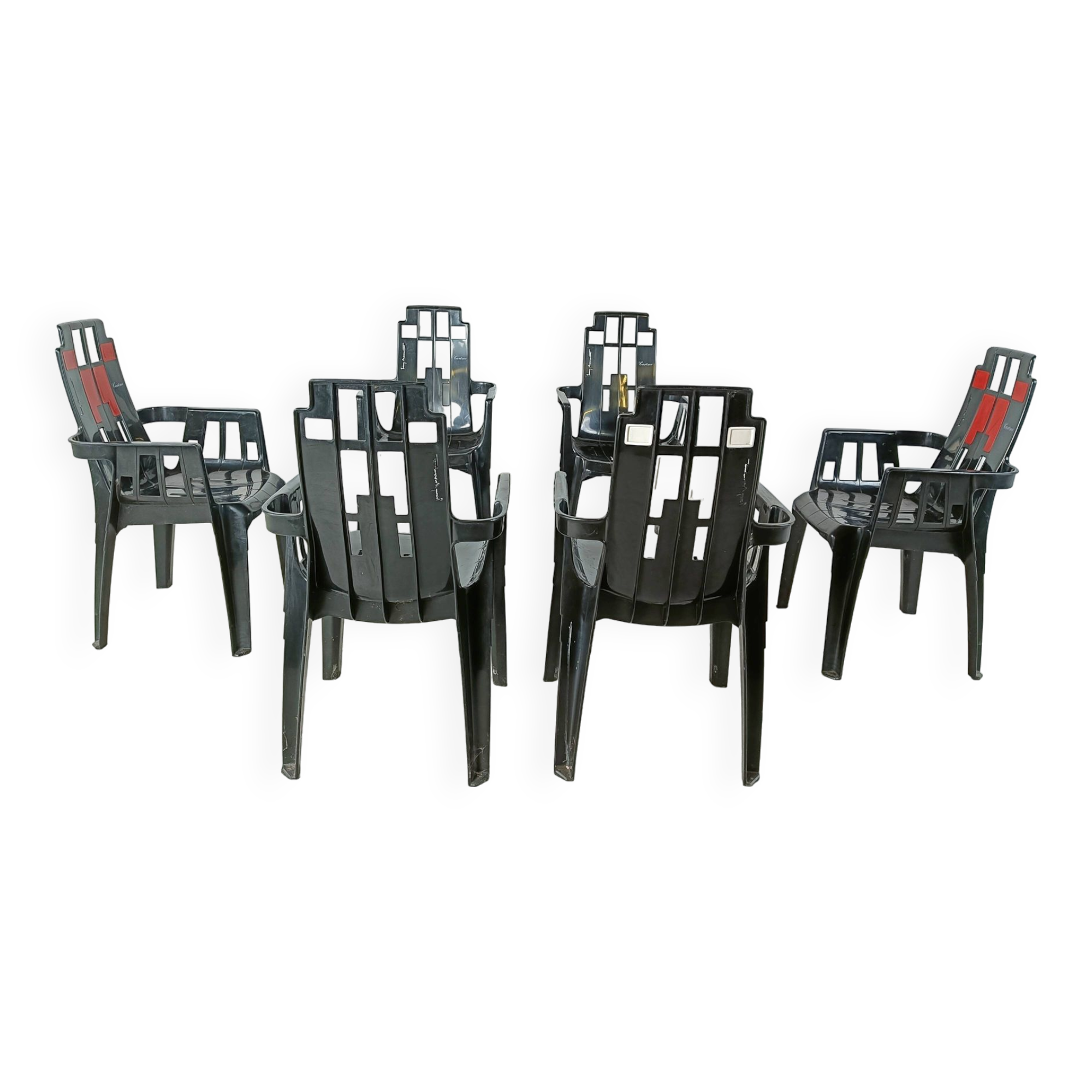 Boston Chairs by Pierre Paulin for Henry Massonnet, 1988, Set of 6