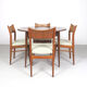 Chaises danoises en teck chaises L.H. Qvesehl, années 1960