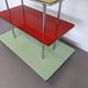 Store of trade French design enamelled table 1960 Old trade display 3 trays by Aubeco.