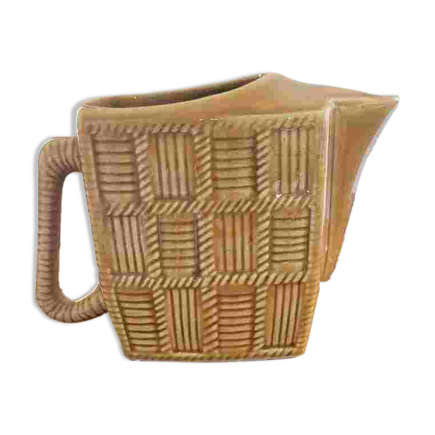 Sarreguemines earthenware jug