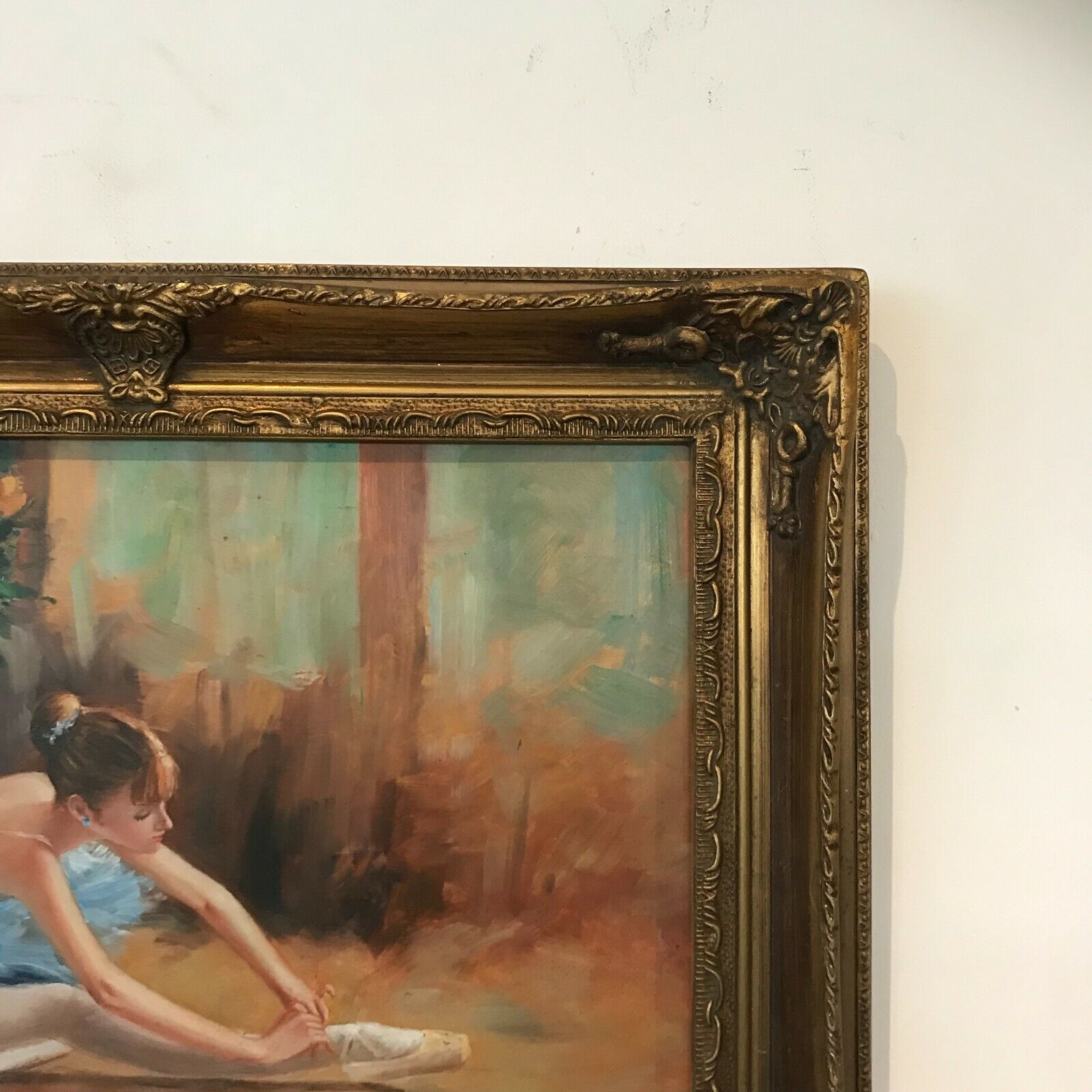 " La Danseuse étoile " Huile sur panneau de bois XX siècle