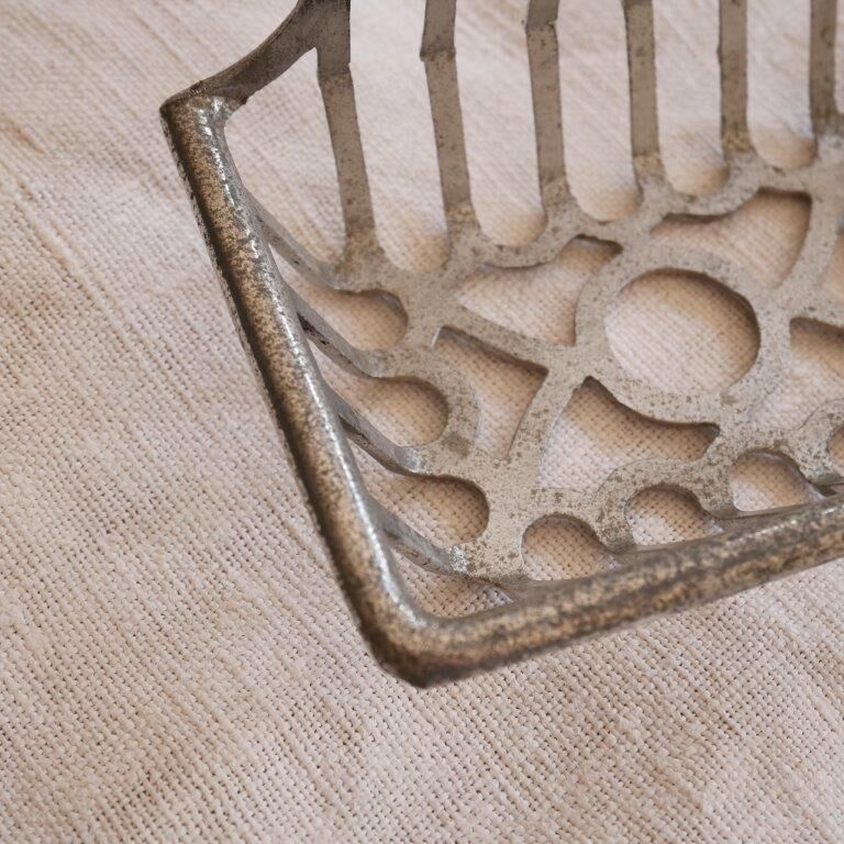 Metal wall-mounted soap holder