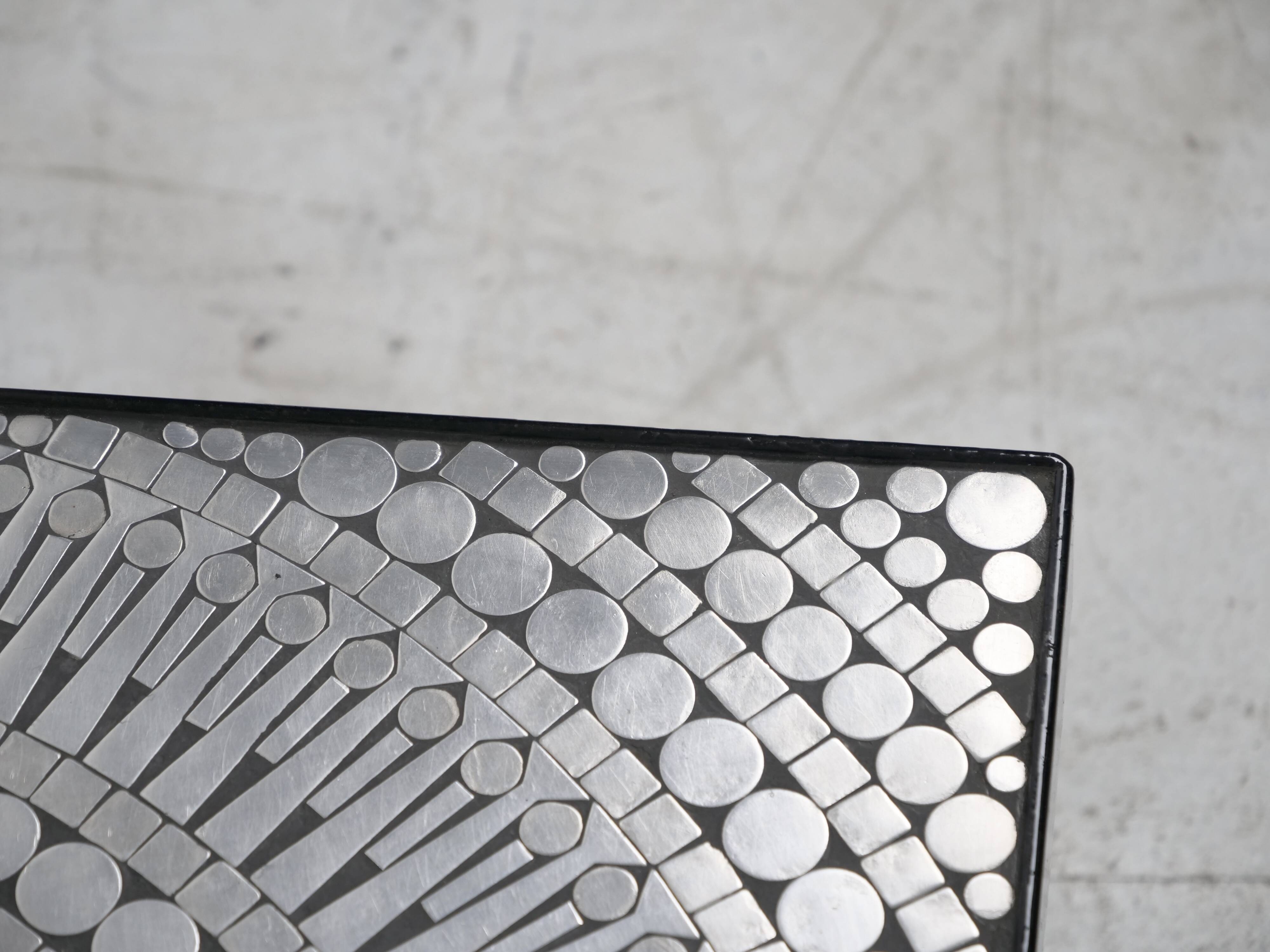 Coffee table by Raf Verjans, brutalist design, Belgium, 1970s