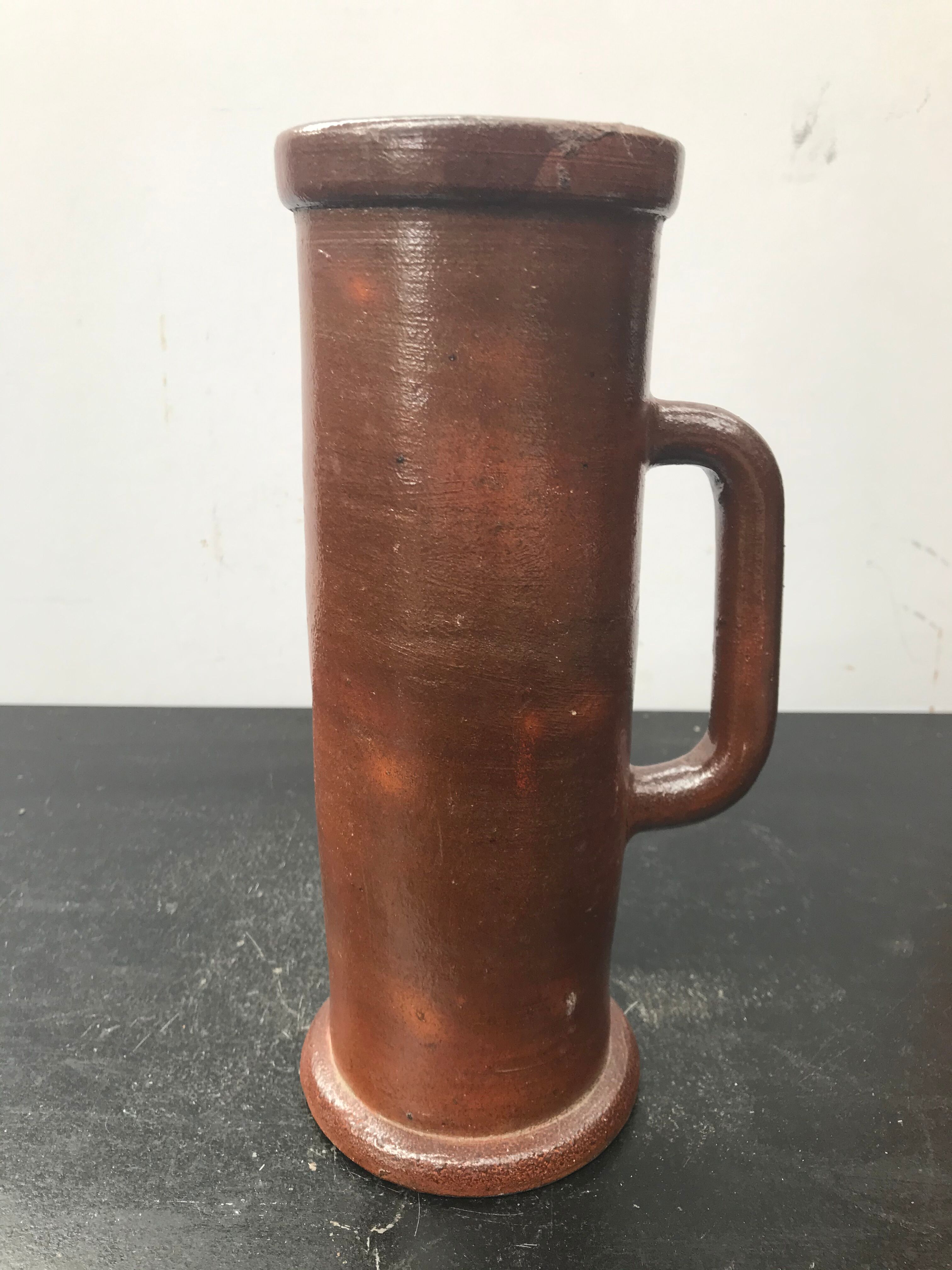 Former pitcher brown sandstone vintage 50s