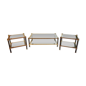 Ensemble de tables sur verre et