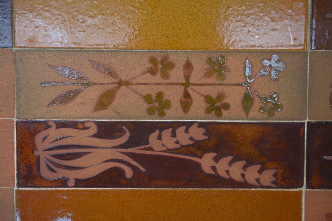 Vintage coffee table Capron 1970 ceramic