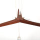 Mid Century Danish Hanging Lamp in Teak and Colored Shades