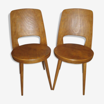 Pair of chairs bistro baumann mondor