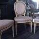 Louis XVI style medallion chairs