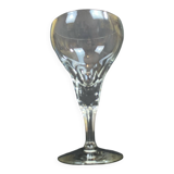 set of 6 antique cut crystal wine glasses in tulip shape from the pres
