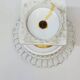 Coupe Sur Piédouche Corbeille Ajourée Porcelaine Blanc Et Or Restauration E