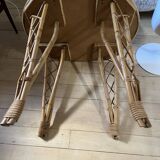 Round rattan table