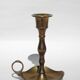 Golden brass candle holder 13 cm