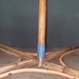 "1900" table in bamboo and wicker
