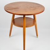 Round side table with shelf, 1970s