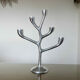 Modernist candle holder, free form, cast aluminum 70s