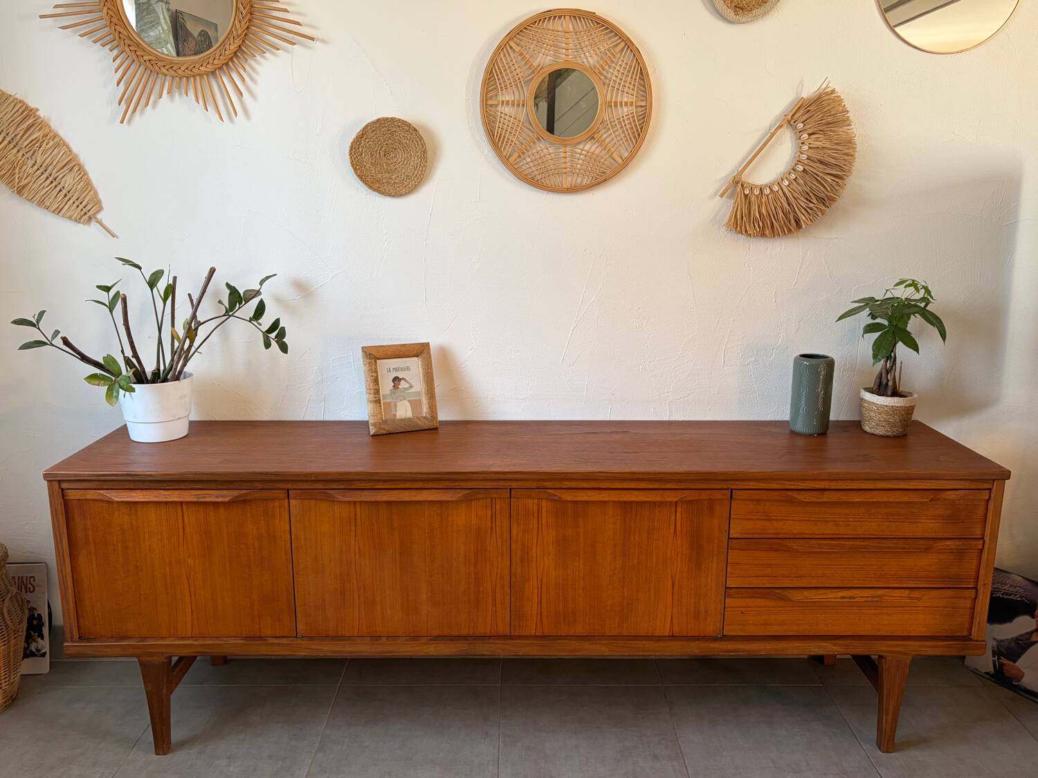 Vintage Scandinavian teak sideboard