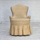 1960s, Danish cocktail lounge chair, jacquard fabric, beech wood.