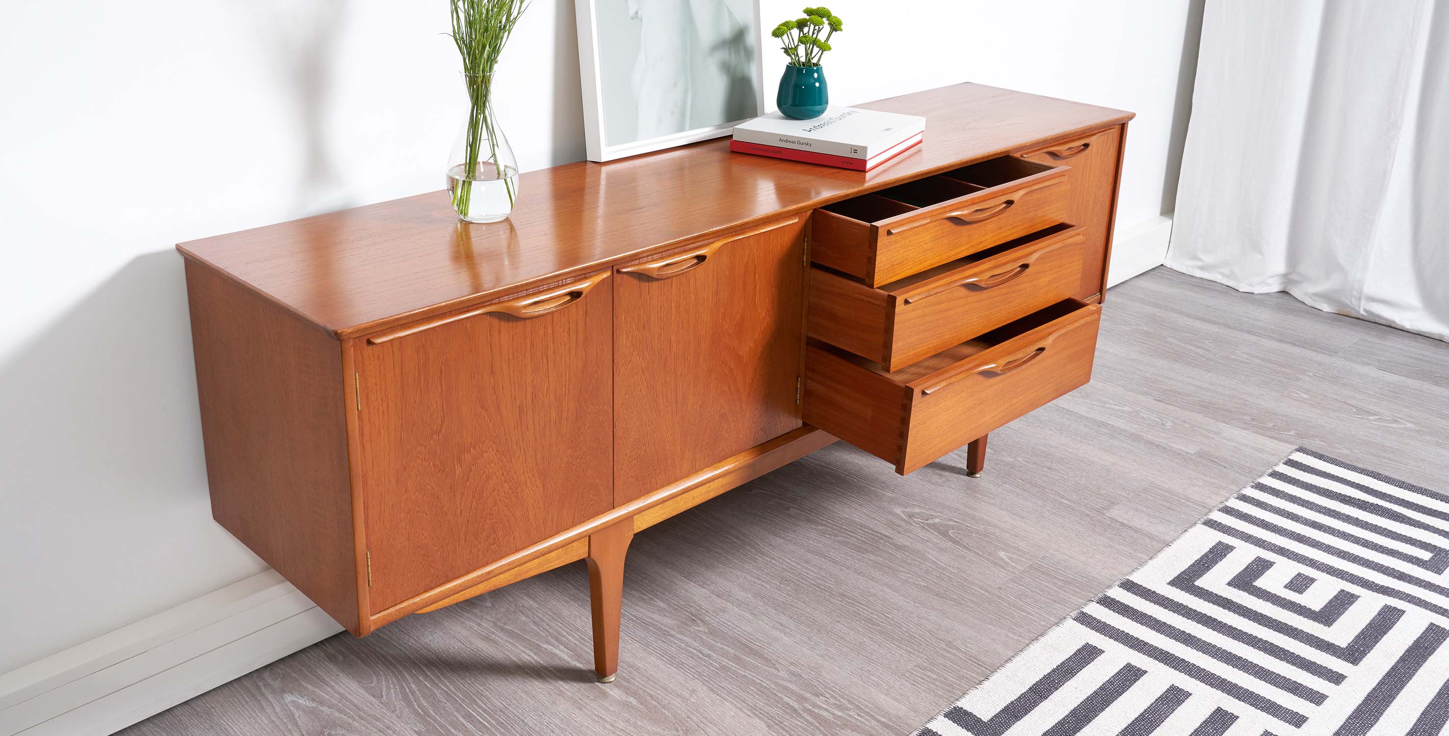 Sideboard jentique 1960 style scandinavian 198cm