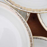 5 assiettes creuses porcelaine blanche