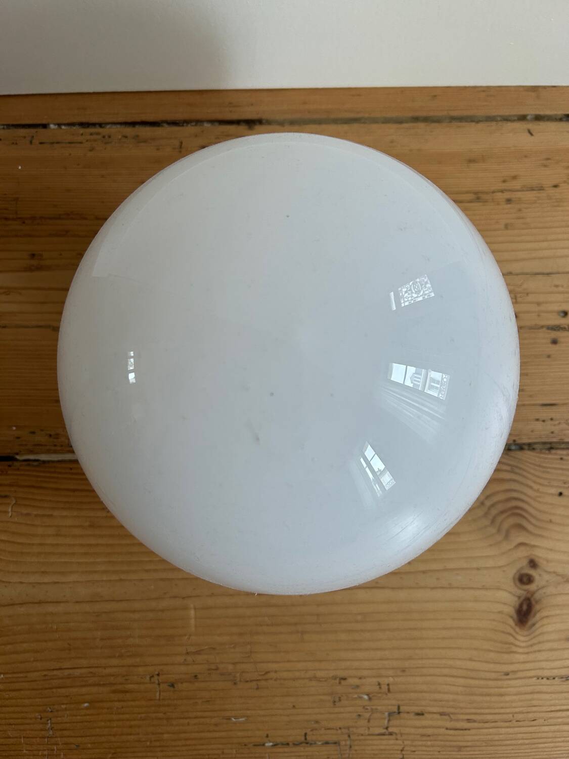 Plafonnier Art Déco en opaline et céramique