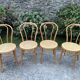 4 chaises bistrot vintage cannées