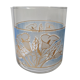 Wide vase decoration of white blue and gold lilies from decover italy - h: 12cm