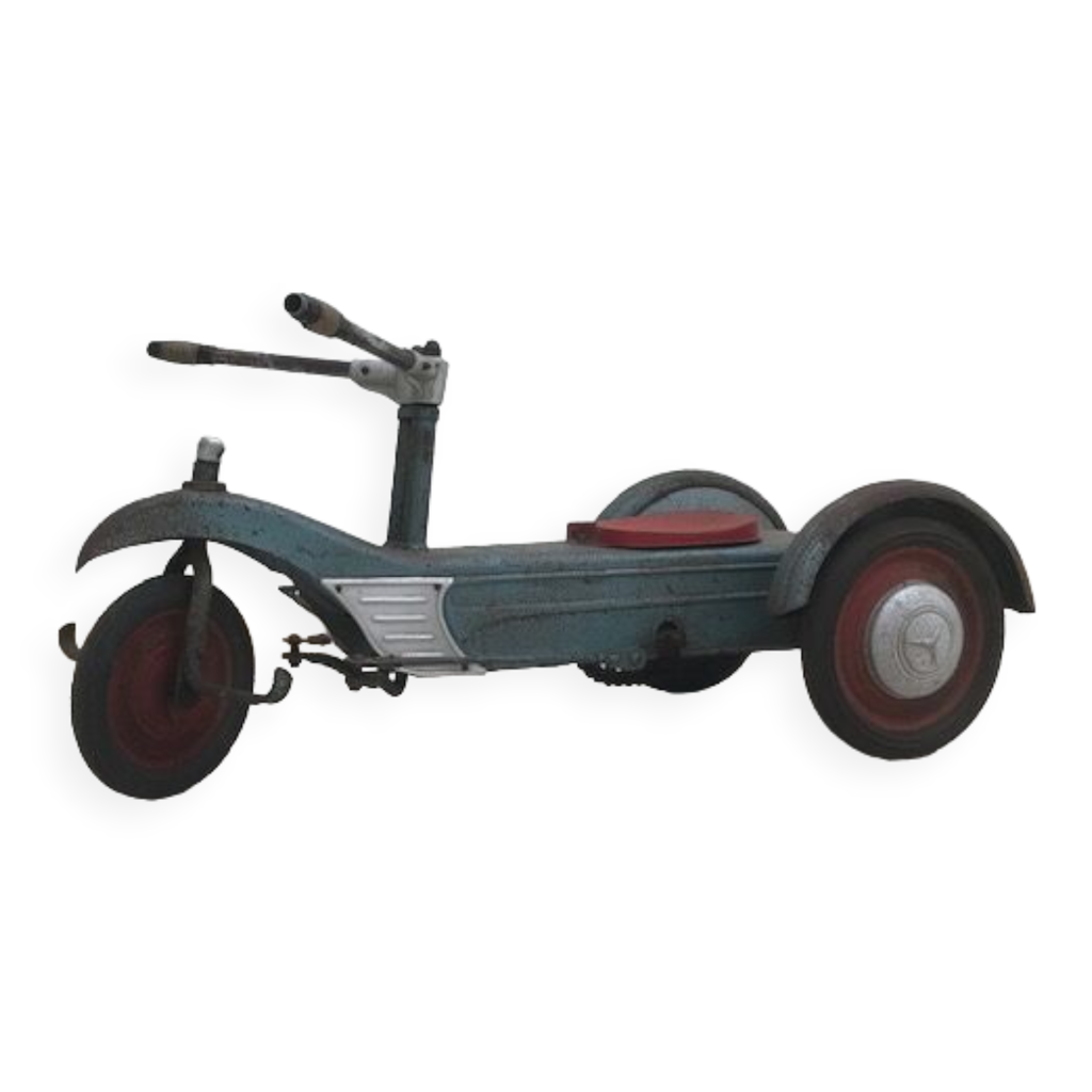 Ancien Cyclorameur - Tricycle Vintage Couleur Rouge - Occasion Bon état