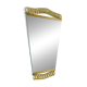 Josef Frank Attr. Mid-Century Brass Loop Wall Mirror, Austria, 1950s