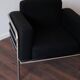 Pair of fabric armchairs – modernist design, circa 1970-80
