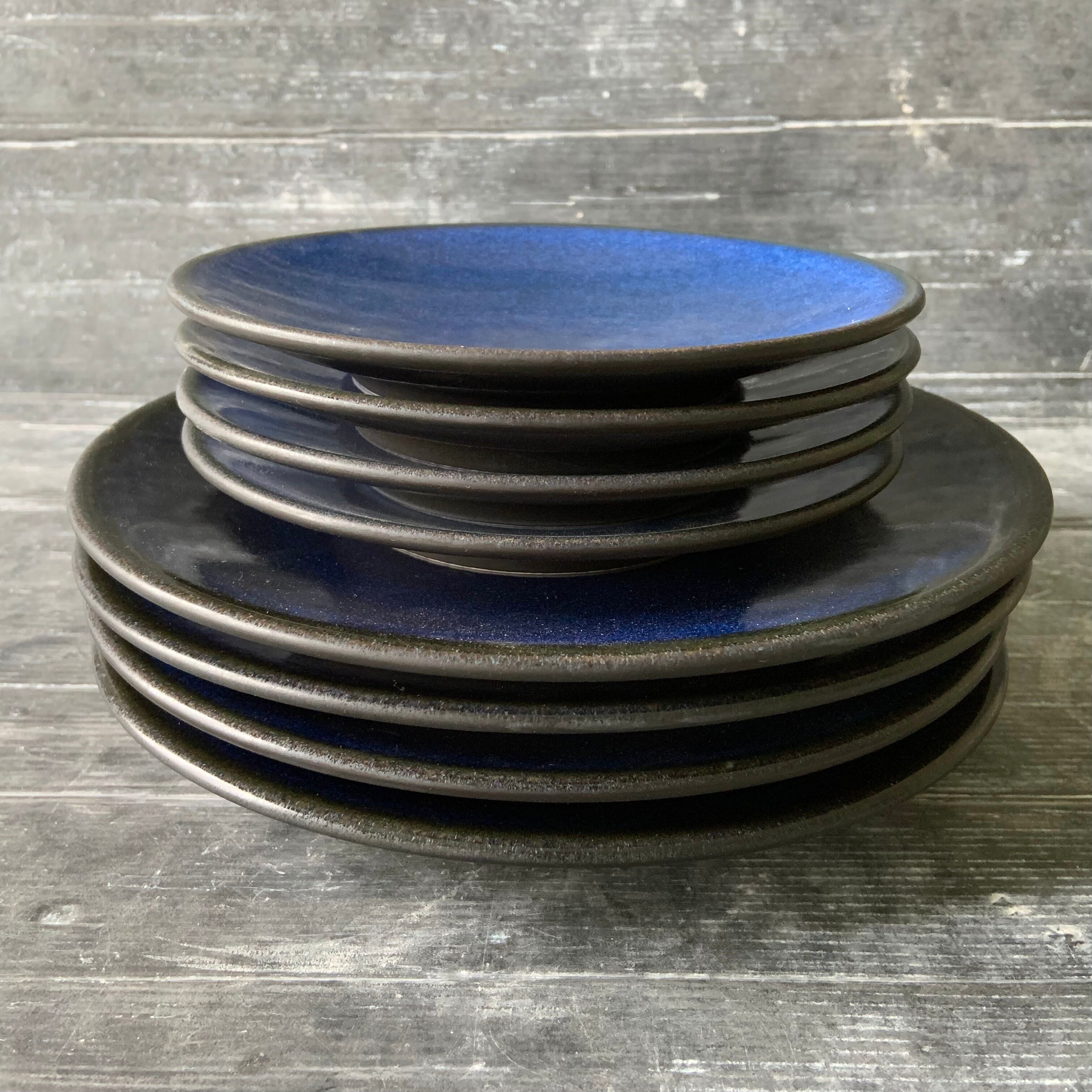 Jars Tourron Dark Blue plate set