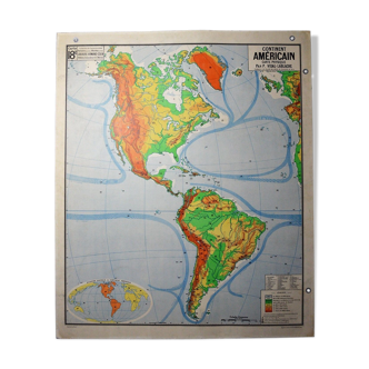 Old school American Vidal Lablache oldschool map map