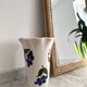 Vase Poët-Laval décor anémones et col tulipe - années 60-70